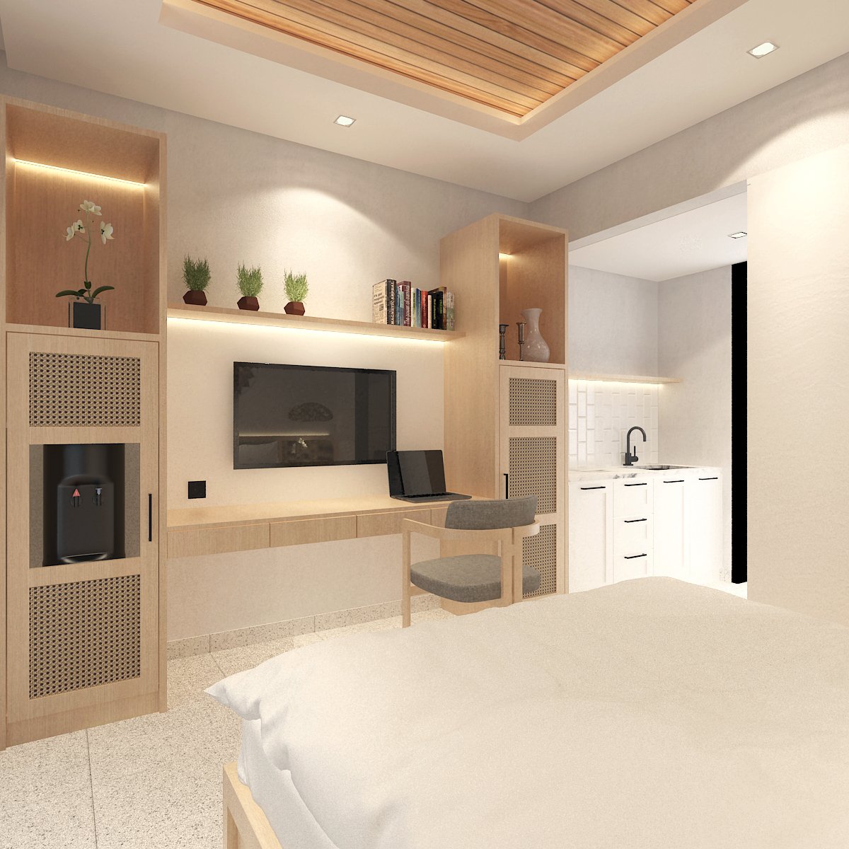 HAVN apartment interior, unit view 3 render